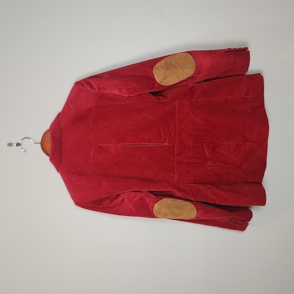 Orvis Red Corduroy Blazer Barn Coat Size 6 - Picture 2 of 13